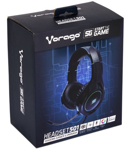 Diadema Vorago Gamer Hs 501 Rgb Usb Y 3 5mm Longitud 2 2 Mts